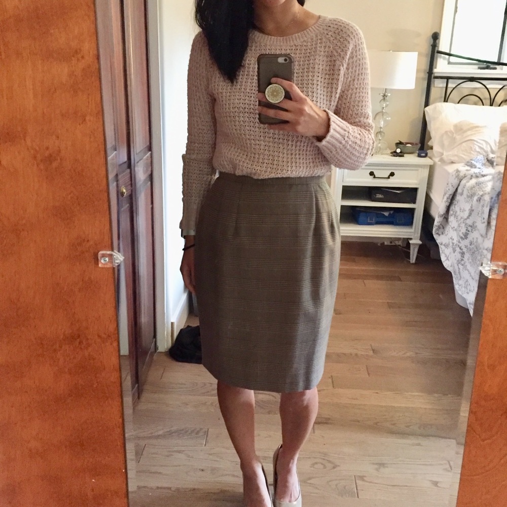 Vintage wool skirt Harve Bernard